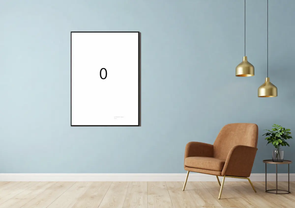 Zero vist som vægkunst