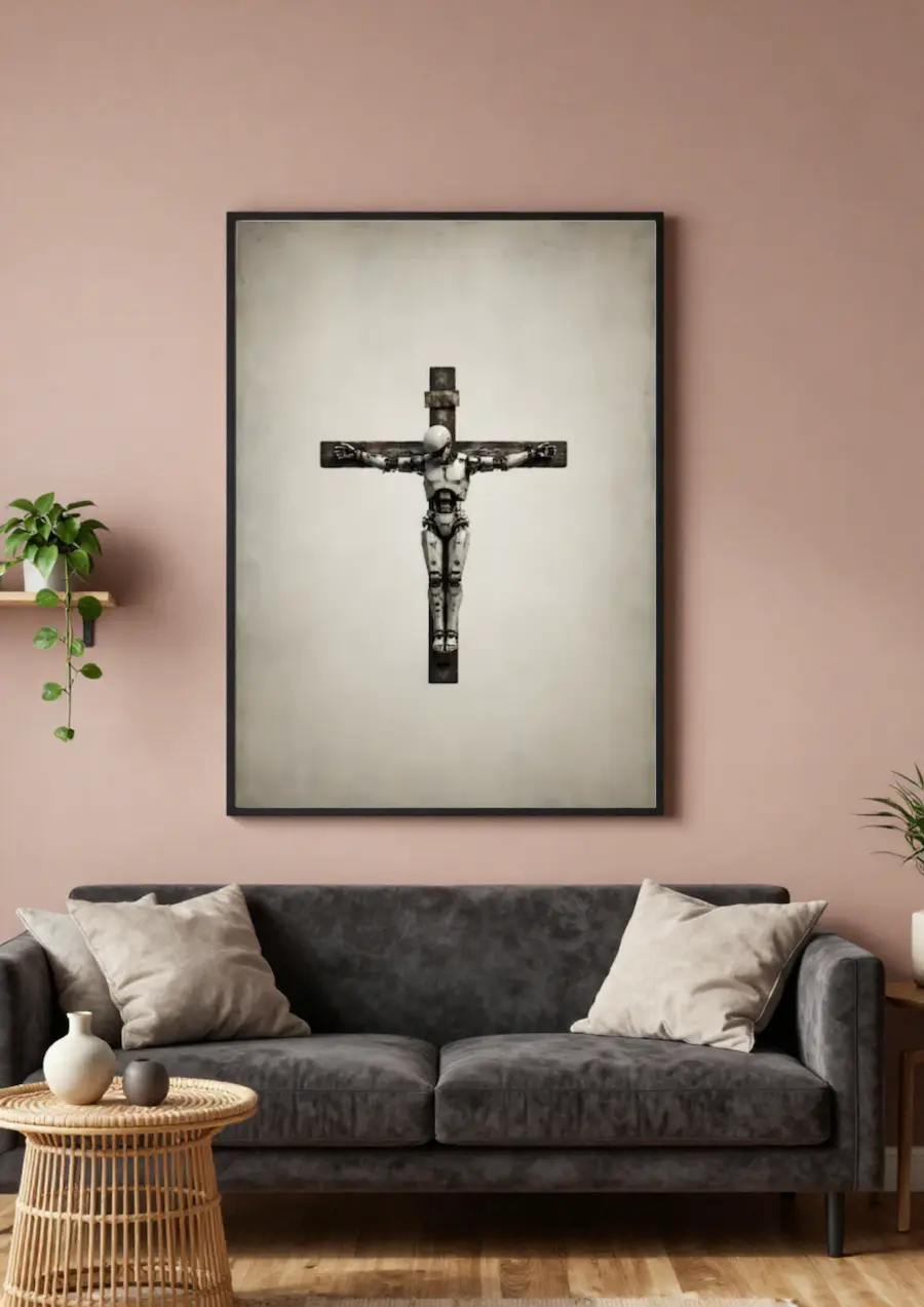 In our image vist som vægkunst