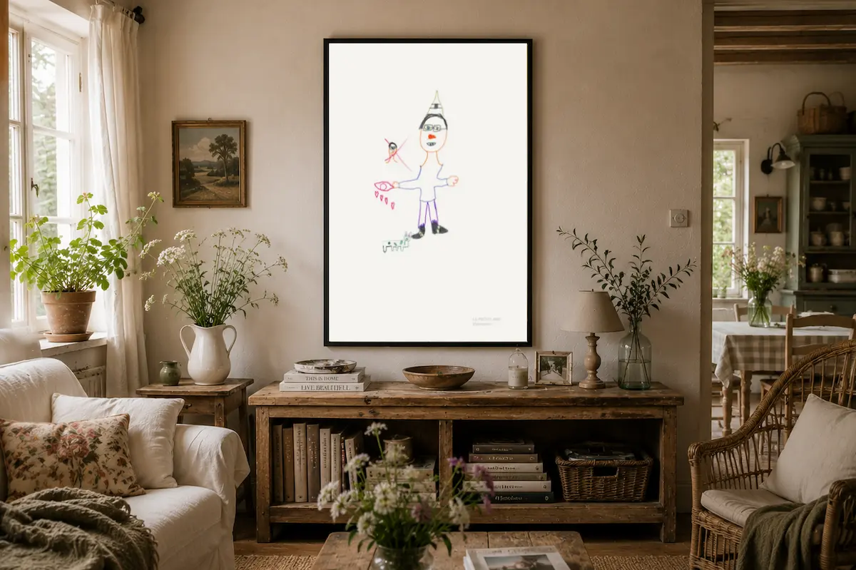 Masterpiece vist som vægkunst