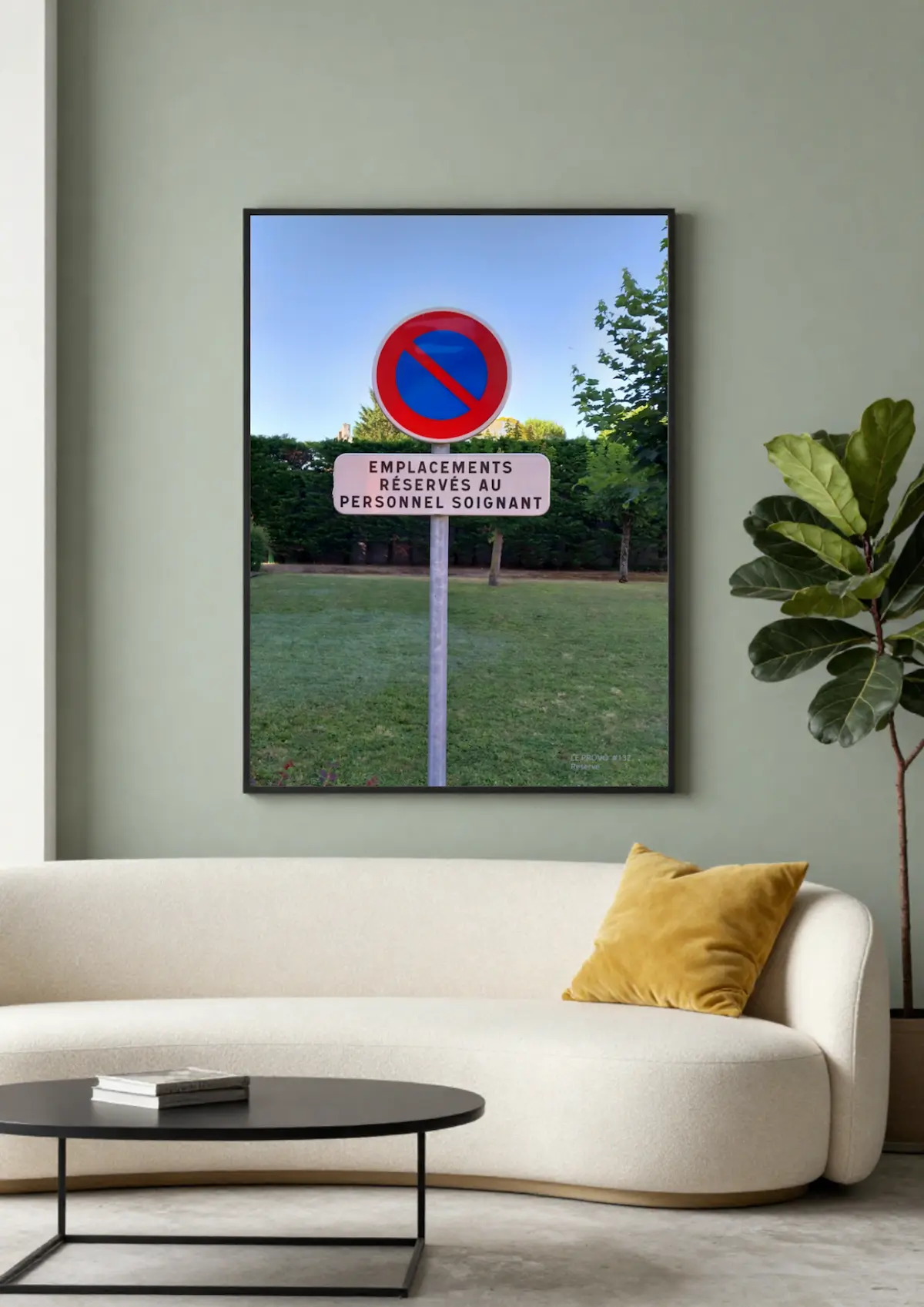 Reserve vist som vægkunst